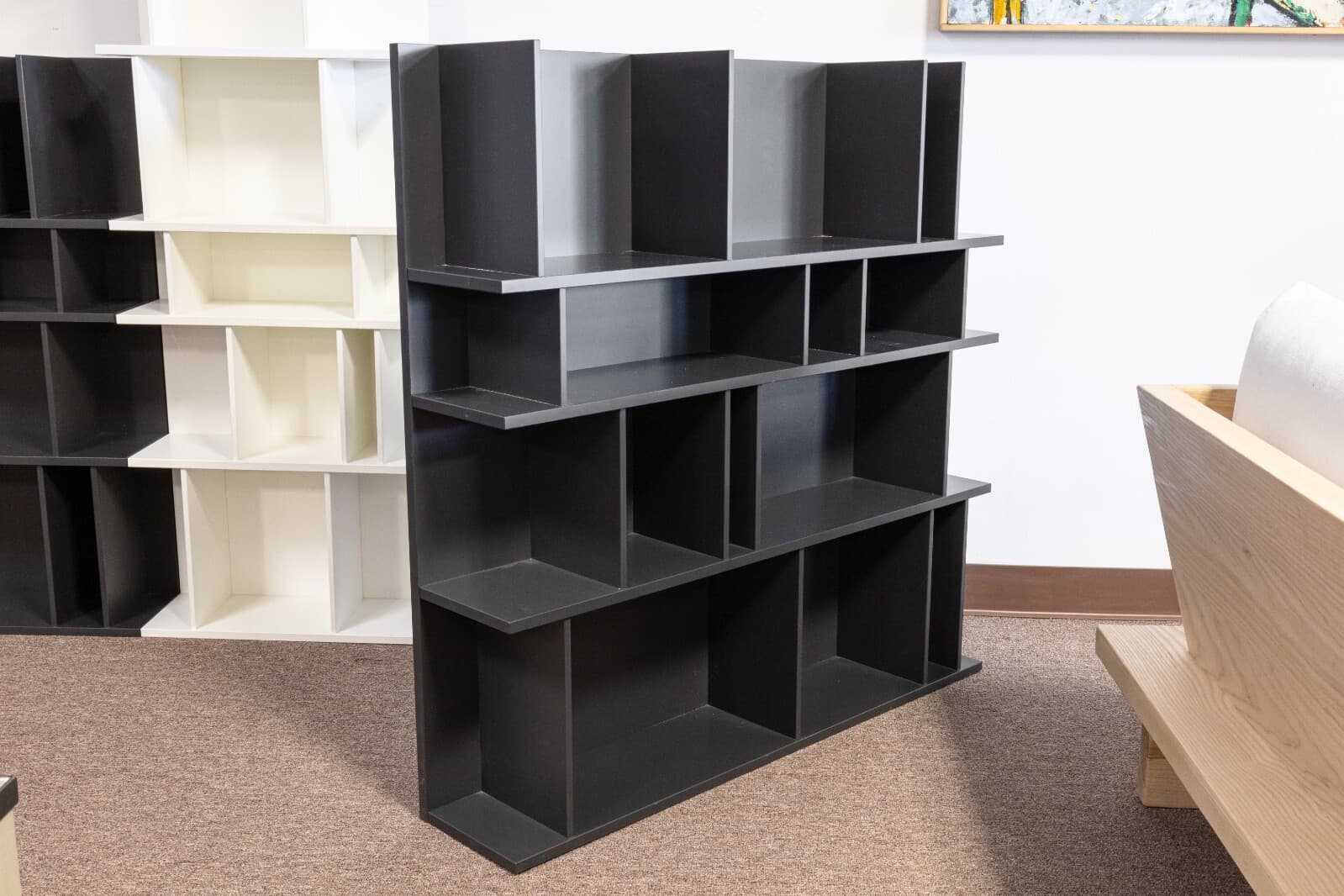 BoConcept Como System Lacquered Charcoal Gray Contemporary Shelving Unit - Thumbnail 6