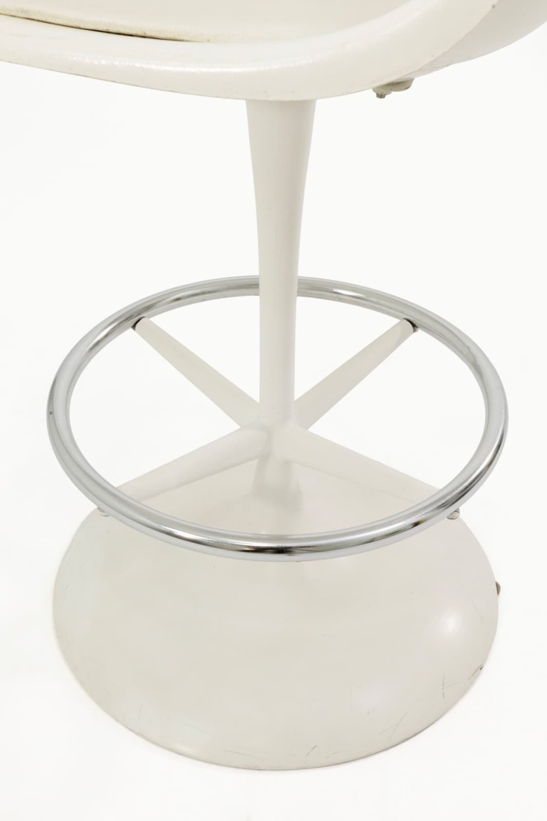 Set Of 4 Vintage Tulip Style Swivel Barstools By Arthur Umanoff - Thumbnail 8