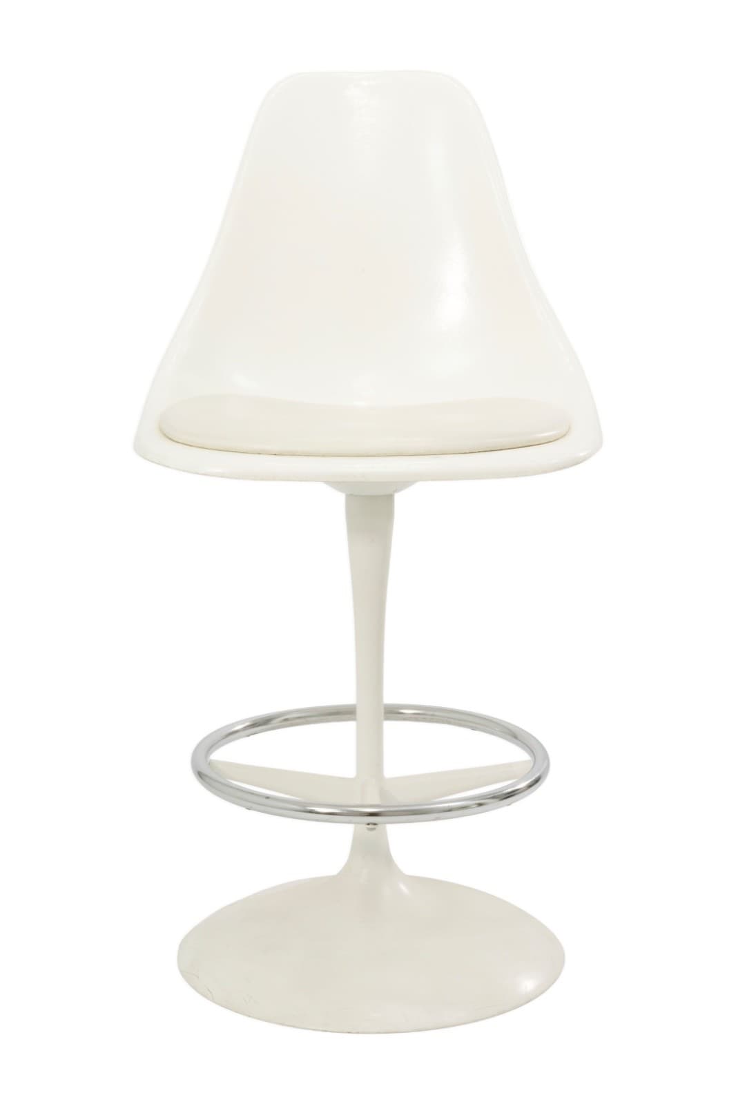 Set Of 4 Vintage Tulip Style Swivel Barstools By Arthur Umanoff - Thumbnail 2