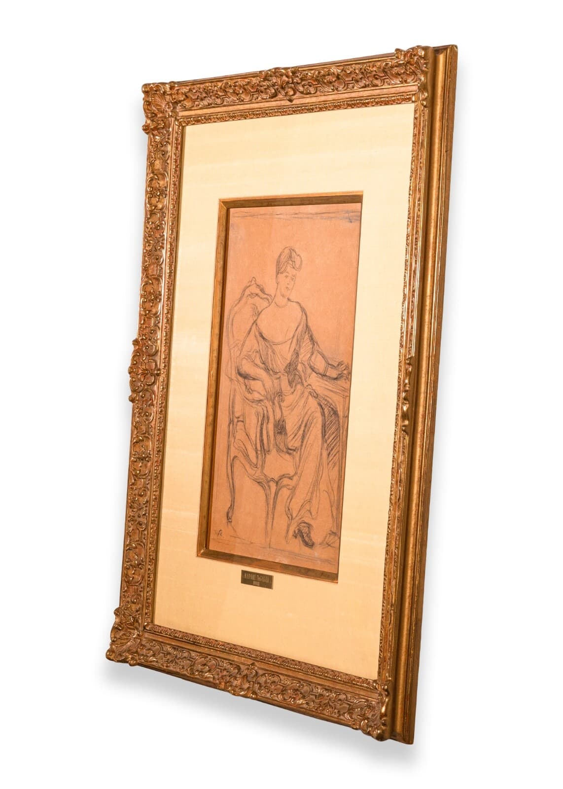 Pierre-Auguste Renoir Madame de Galéa Signed Original Sketch Graphite on Paper - Thumbnail 13