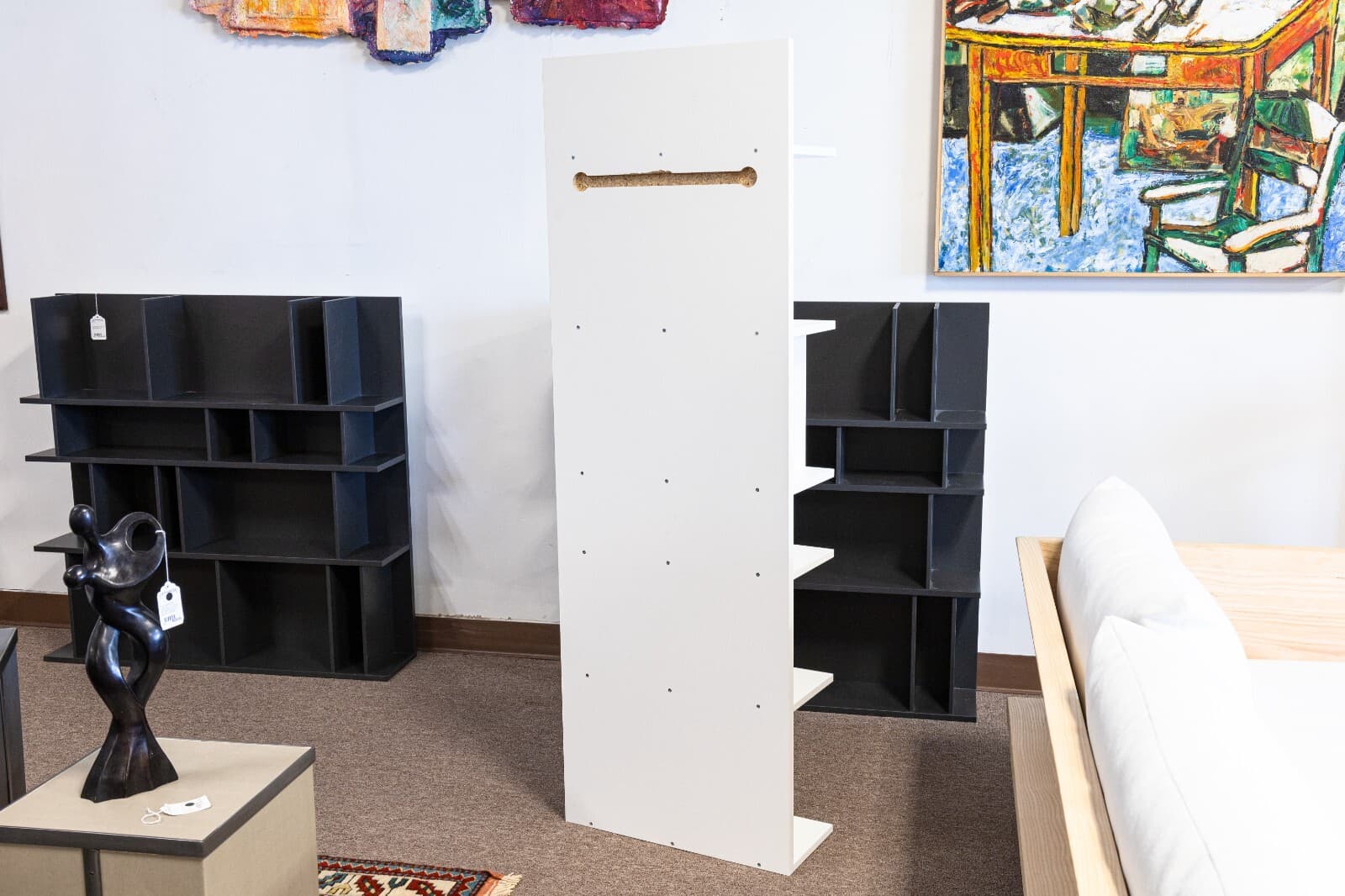 Pair of BoConcept Como System Matte White Lacquered Contemporary Shelving Units - Thumbnail 8