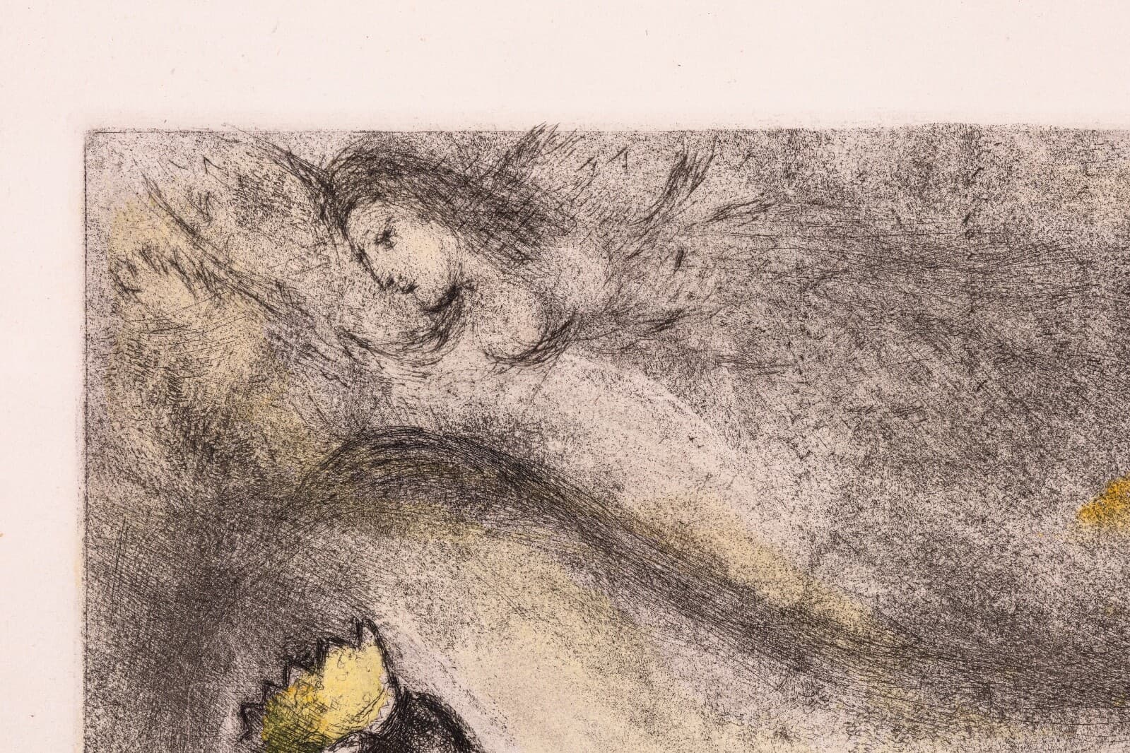Marc Chagall David Montant La Colline des Oliviers (pl. 71) Signed Etching - Thumbnail 5