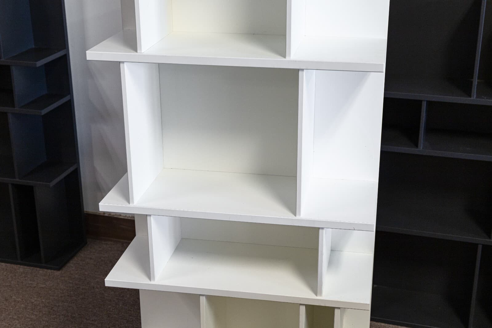 Pair of BoConcept Como System Matte White Lacquered Contemporary Shelving Units - Thumbnail 6