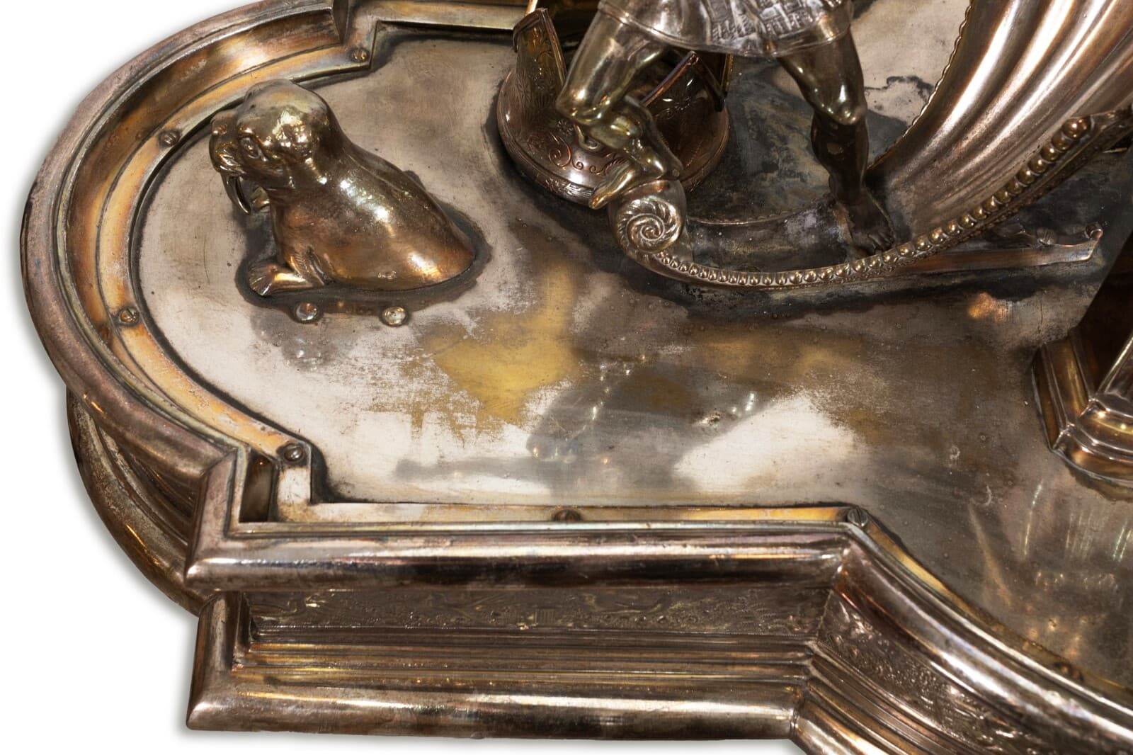 Meriden Britannia Co American Silver Plate Ornamental Centerpiece Candle Holder - Thumbnail 6
