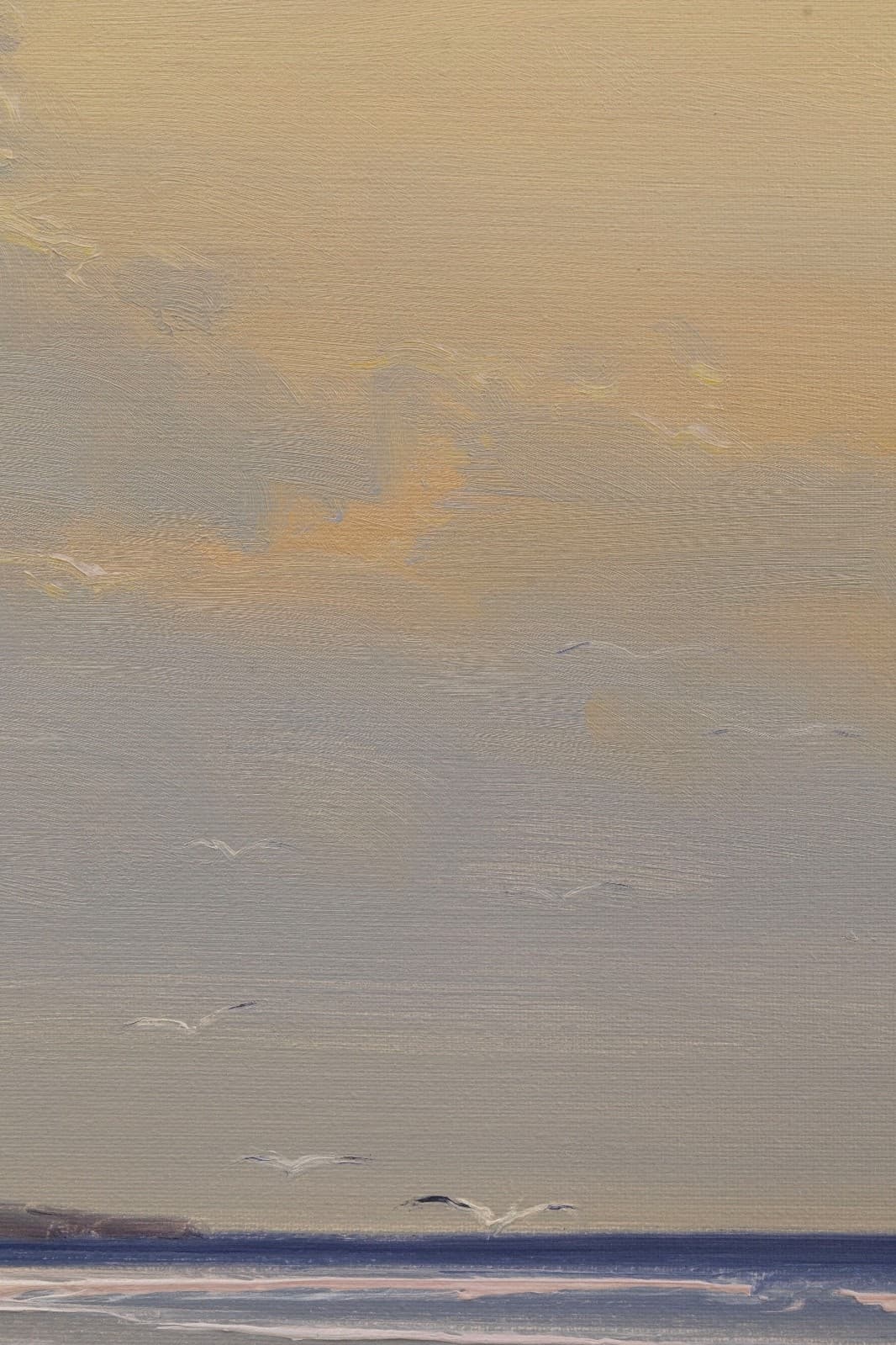 Jorge Segrelles Beach II Signed Oil On Canvas Contemporary Impressionism Framed - Thumbnail 5