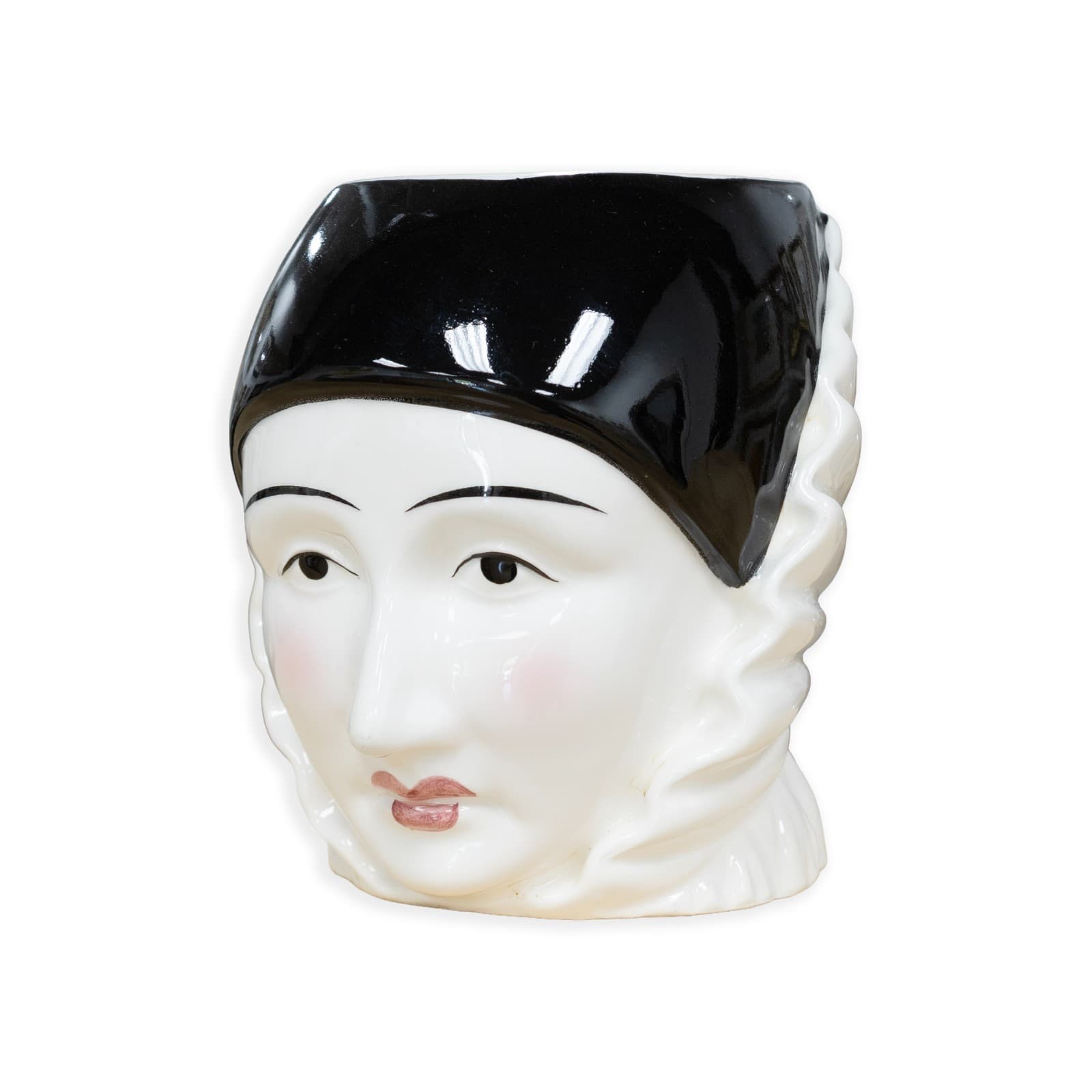 Taste Setter Sigma - Set of Pierrot Mugs, c. 1980s Ceramic Mime Clown Pottery - Thumbnail 2