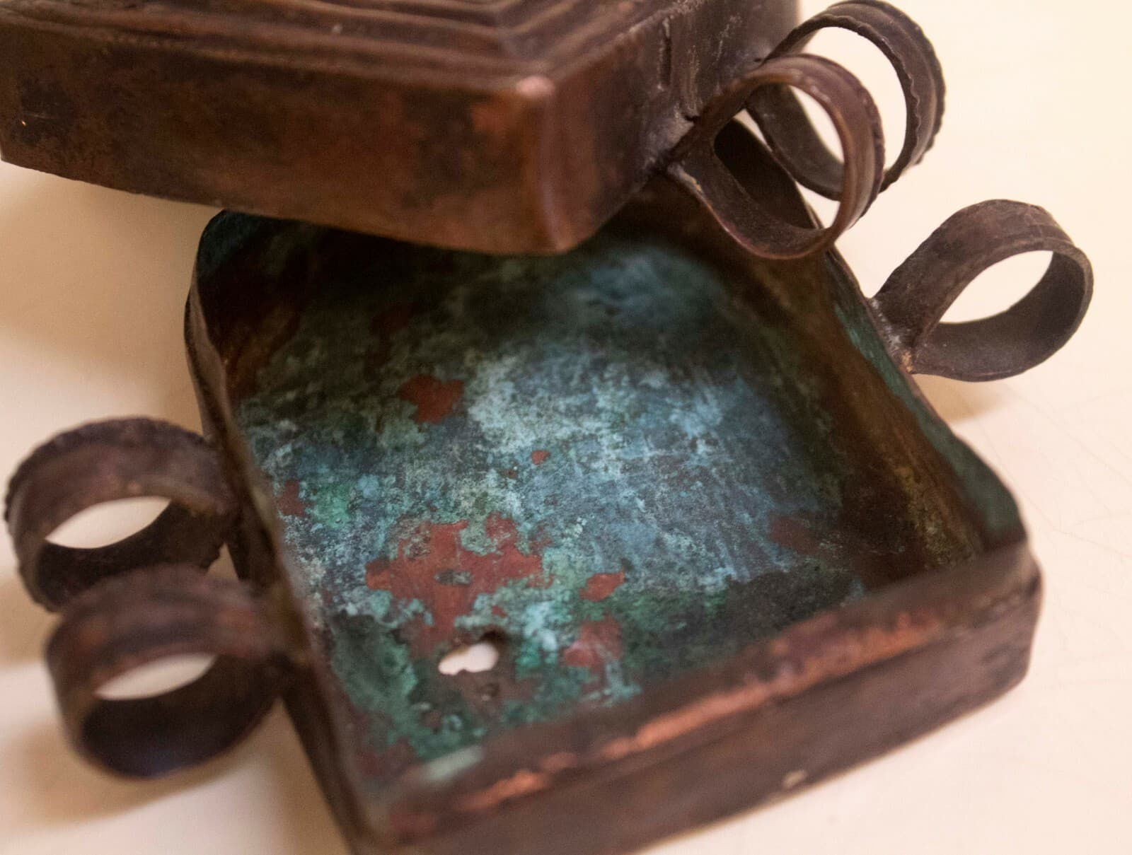 Antique Pair of Prayer Boxes with Metal Hinges - Thumbnail 7