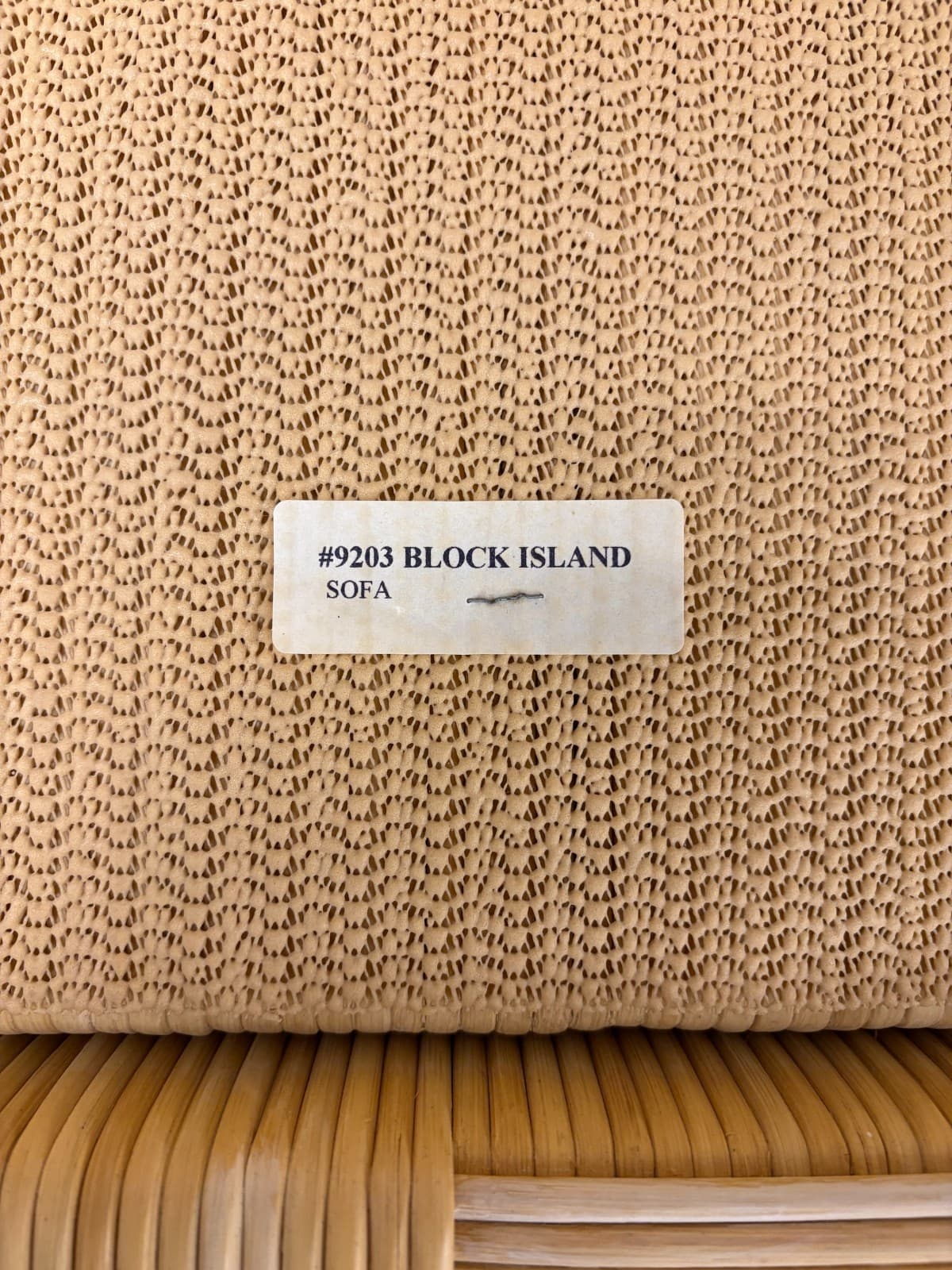 Rare Vintage John Hutton for Donghia Block Island Woven Rattan Sofa - Thumbnail 11