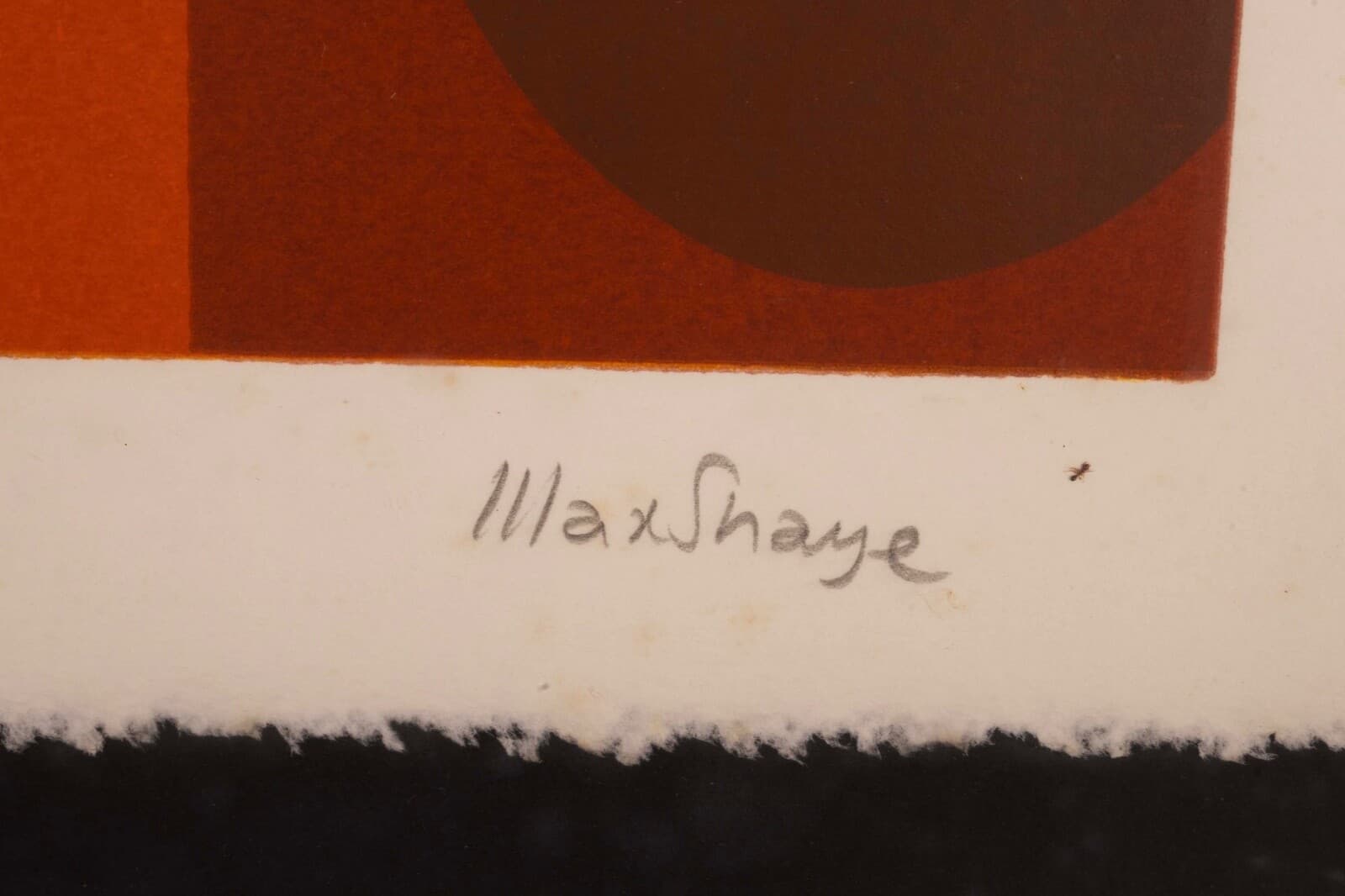 Max Shaye Procession Signed Abstract Retro Op Art Silkscreen 33/39 Framed 1970s - Thumbnail 9