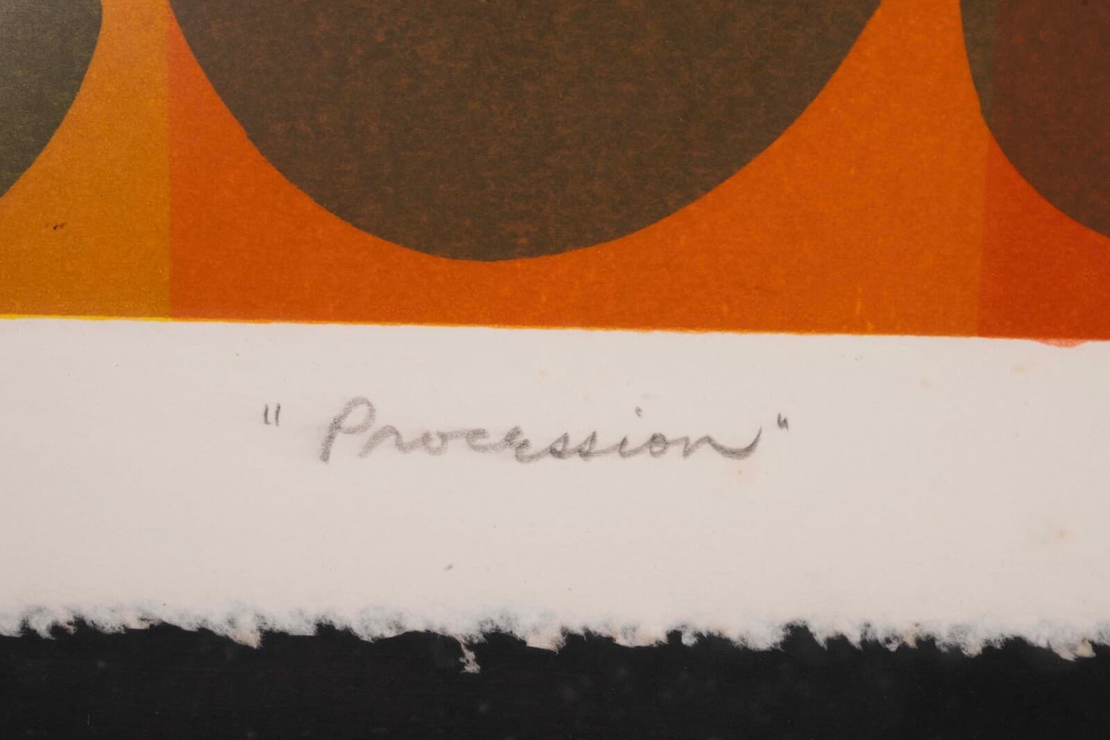 Max Shaye Procession Signed Abstract Retro Op Art Silkscreen 33/39 Framed 1970s - Thumbnail 8