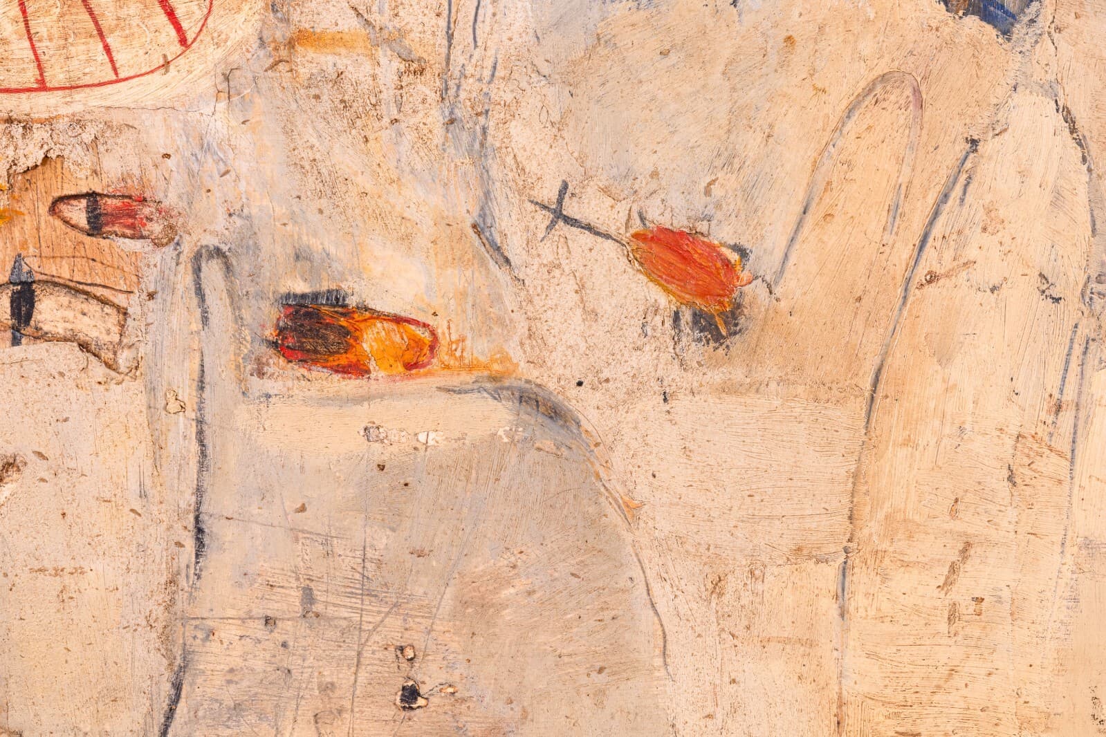 Brenda Goodman War Series Postmodern Abstract Oil Painting on Board 1971 Vintage - Thumbnail 7