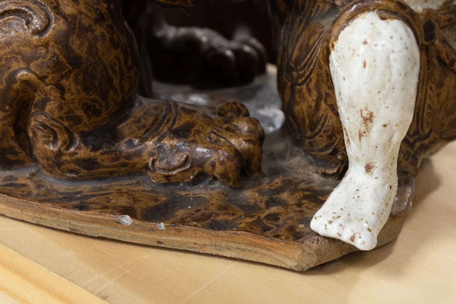 Antique Asian Ceramic - Male Figure with Dragon, c. 20th Century Collectables - Thumbnail 7