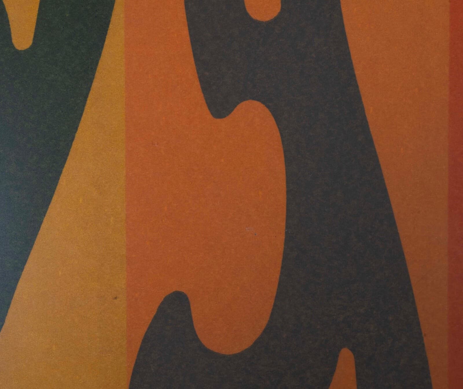 Max Shaye Procession Signed Abstract Retro Op Art Silkscreen 33/39 Framed 1970s - Thumbnail 6
