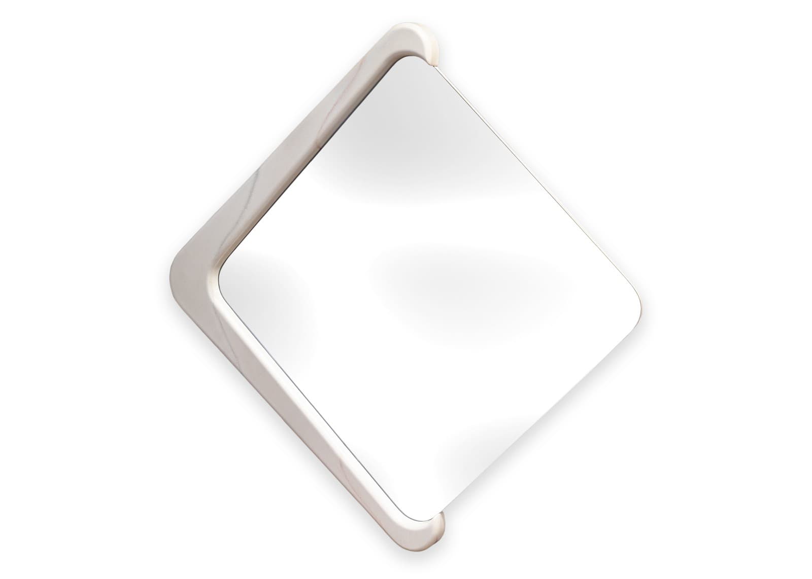 Vintage 1970s Style White Laminate Console Table and Matching Diamond Mirror - Thumbnail 7