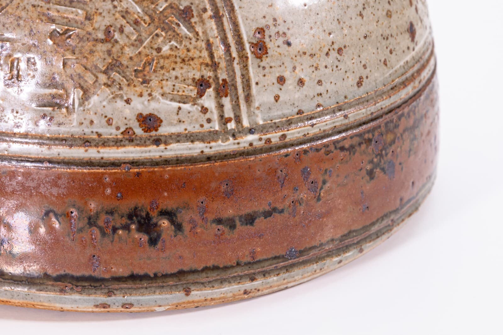 John Glick Modernist Stoneware Glazed Ceramic Planter Vessel Plum Tree Pottery - Thumbnail 5