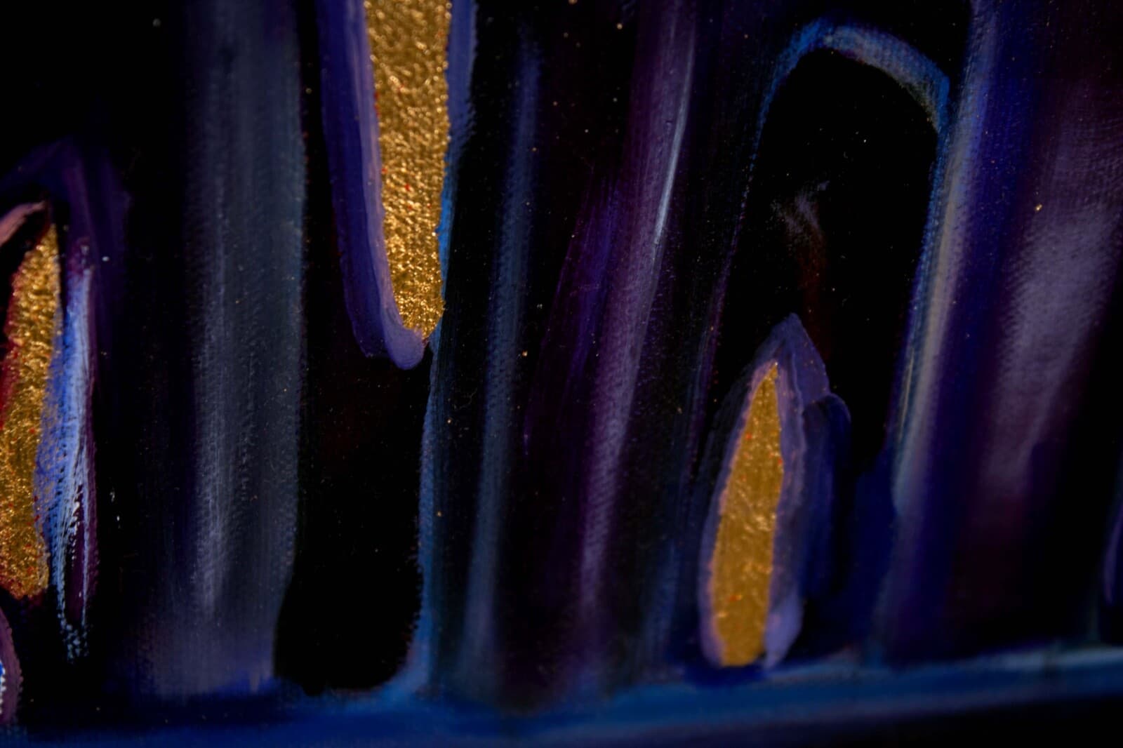Christopher Adam Williams Lift Every Voice Diptych Oil on Canvas w/ Cu Au Leaf - Thumbnail 14