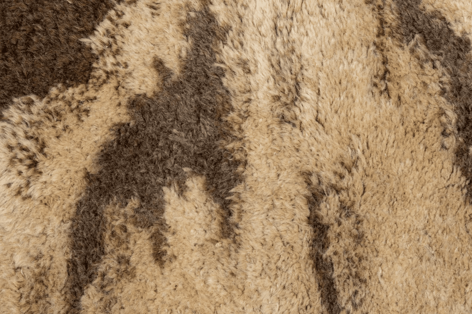 Vintage 1975 Edward Fields Custom Made Brown Abstract Wool Rug 5.5 x 8 - Thumbnail 4