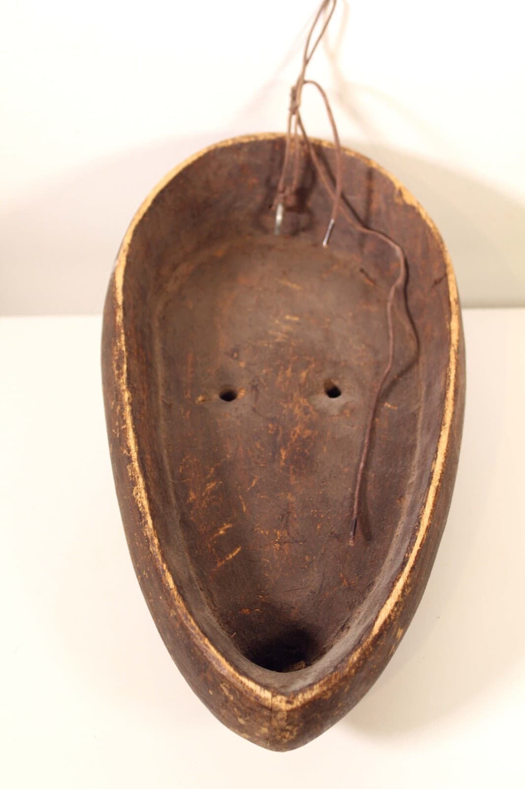 Pair of African Painted Wood Tribal Mask - Thumbnail 8