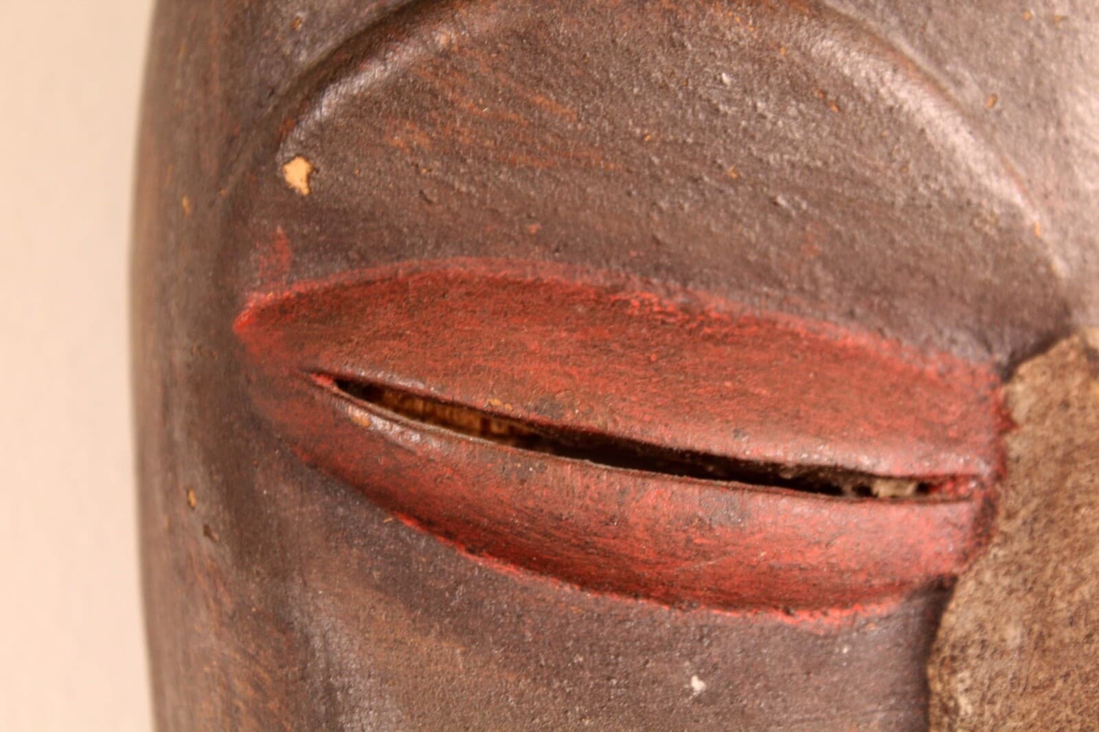Pair of African Painted Wood Tribal Mask - Thumbnail 12