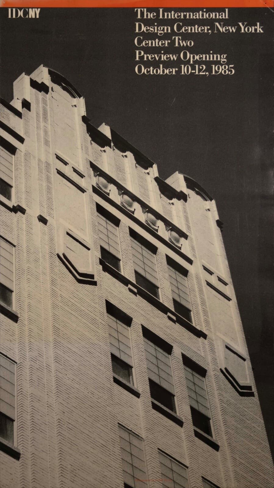 The International Design Center New York Preview Opening 1985 Vintage Lithograph