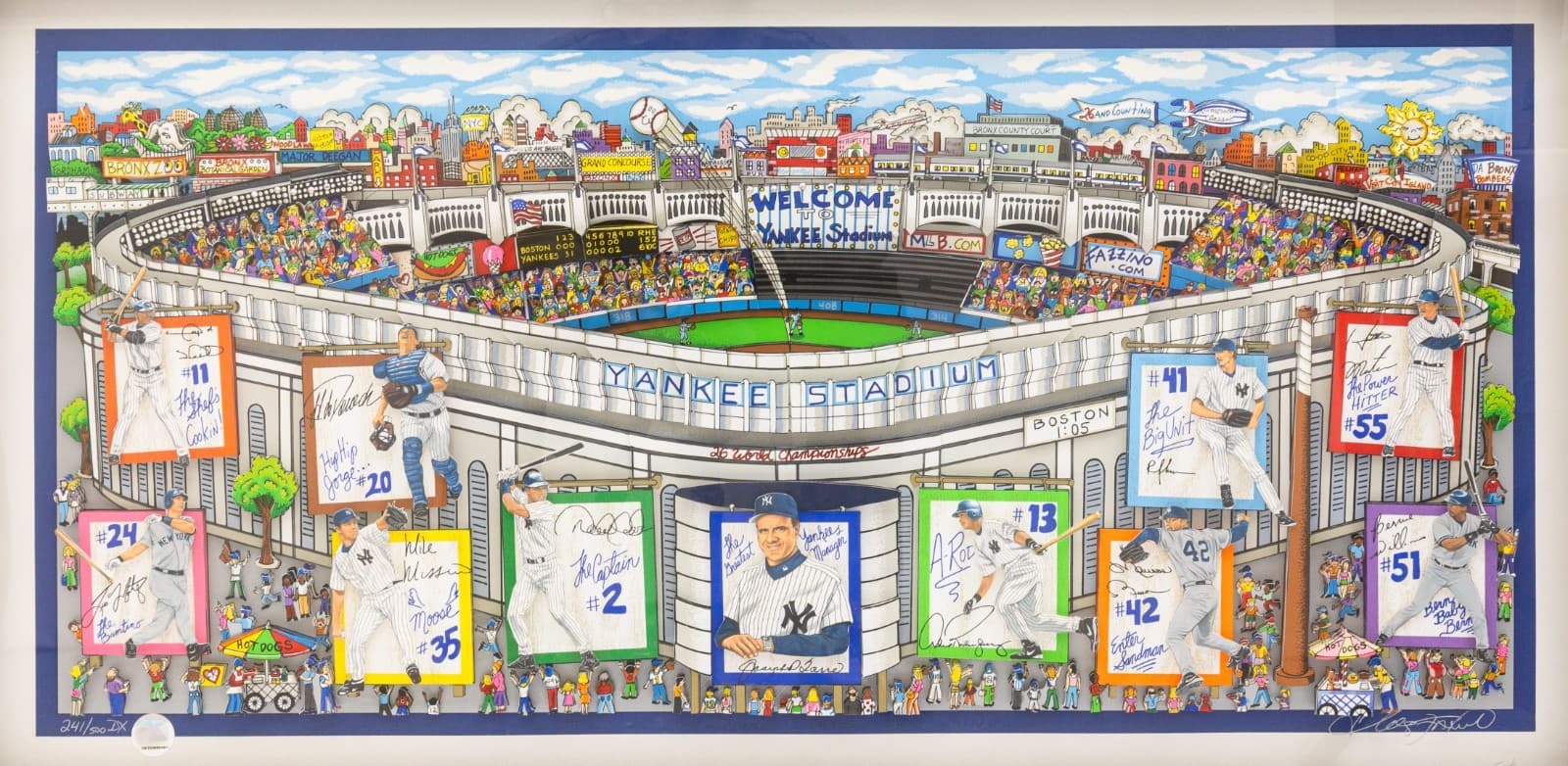 Charles Fazzino In a Yankee State of Mind 2005 Signed Three-Dimensional Litho - Thumbnail 2