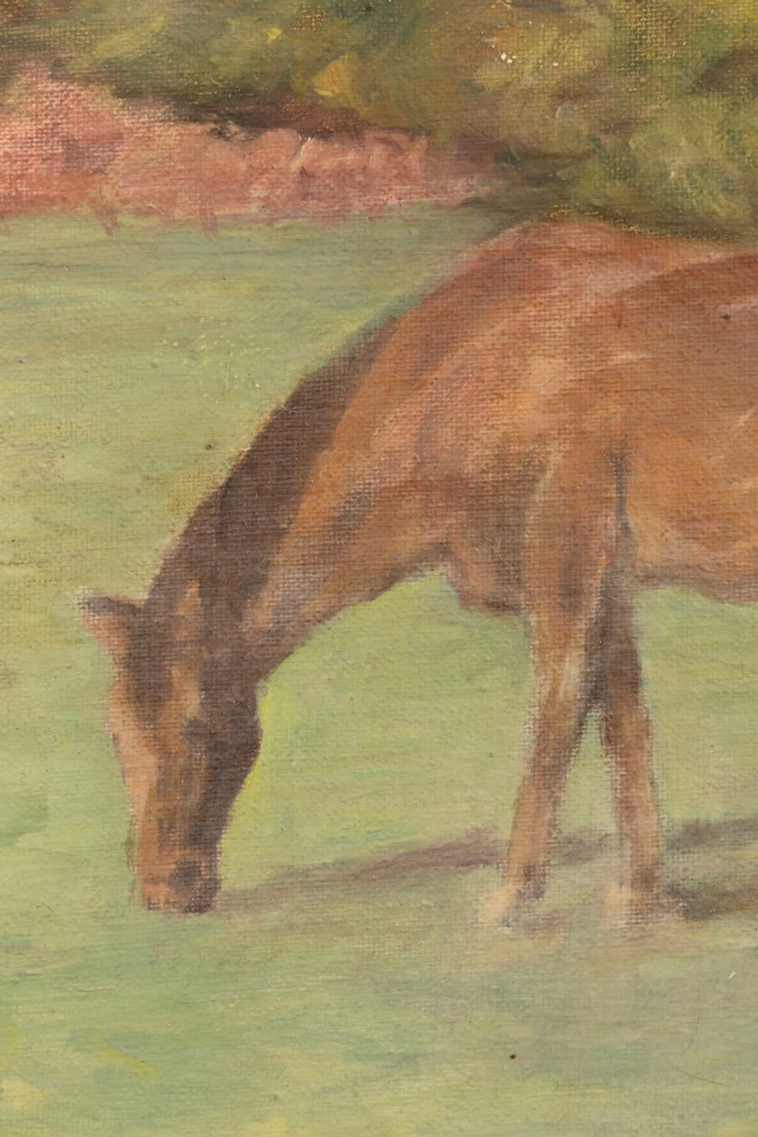 Bror Julius Olsson Nordfeldt (1878-1955) Untitled (Horse) Signed Oil on Board - Thumbnail 3