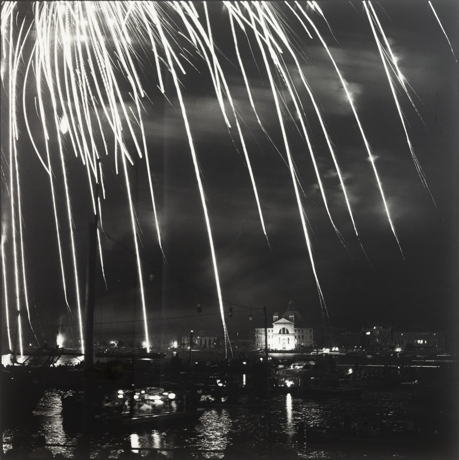 Bruce Cratsley - Venice Fireworks, 1982 Selenium-Toned Gelatin Silver Print - Thumbnail 2