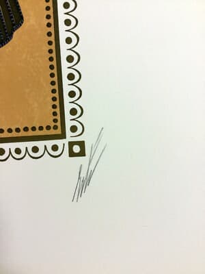 Mid Century Modern Deco Unframed Calyph's Favorite Erte Signed Lithograph - Thumbnail 3
