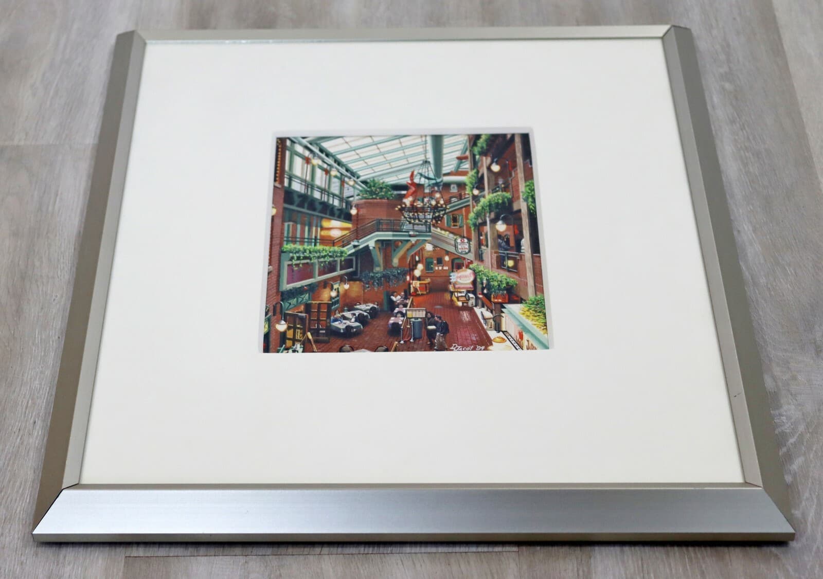 Don Jacot Trapper's Alley Gouache on Board Framed Photo Realistic Painting - Thumbnail 5