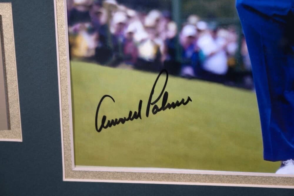 Masters 2004 Arnold Palmer Signed Photograph, Flag, & Pin in Memorabilia Frame - Thumbnail 10