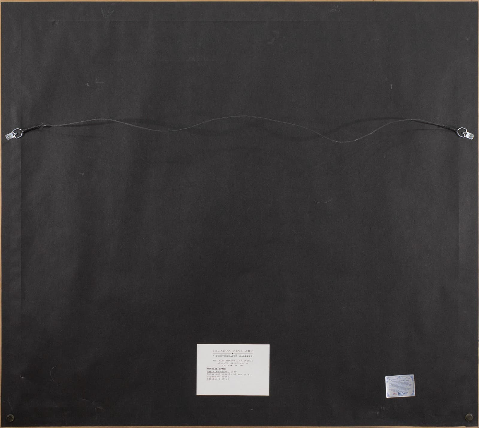 Michael Spano - Man with Cigar, 1986 Signed Solarized Gelatin Silver 2/25 - Thumbnail 7