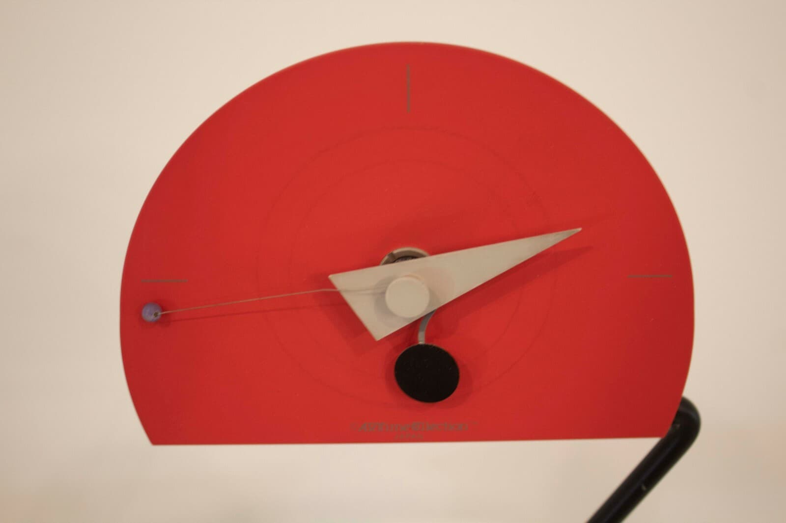 Memphis Style Constructivism 1980 Aluminum Shelf Clock by Nicolai Canetti Modern - Thumbnail 6