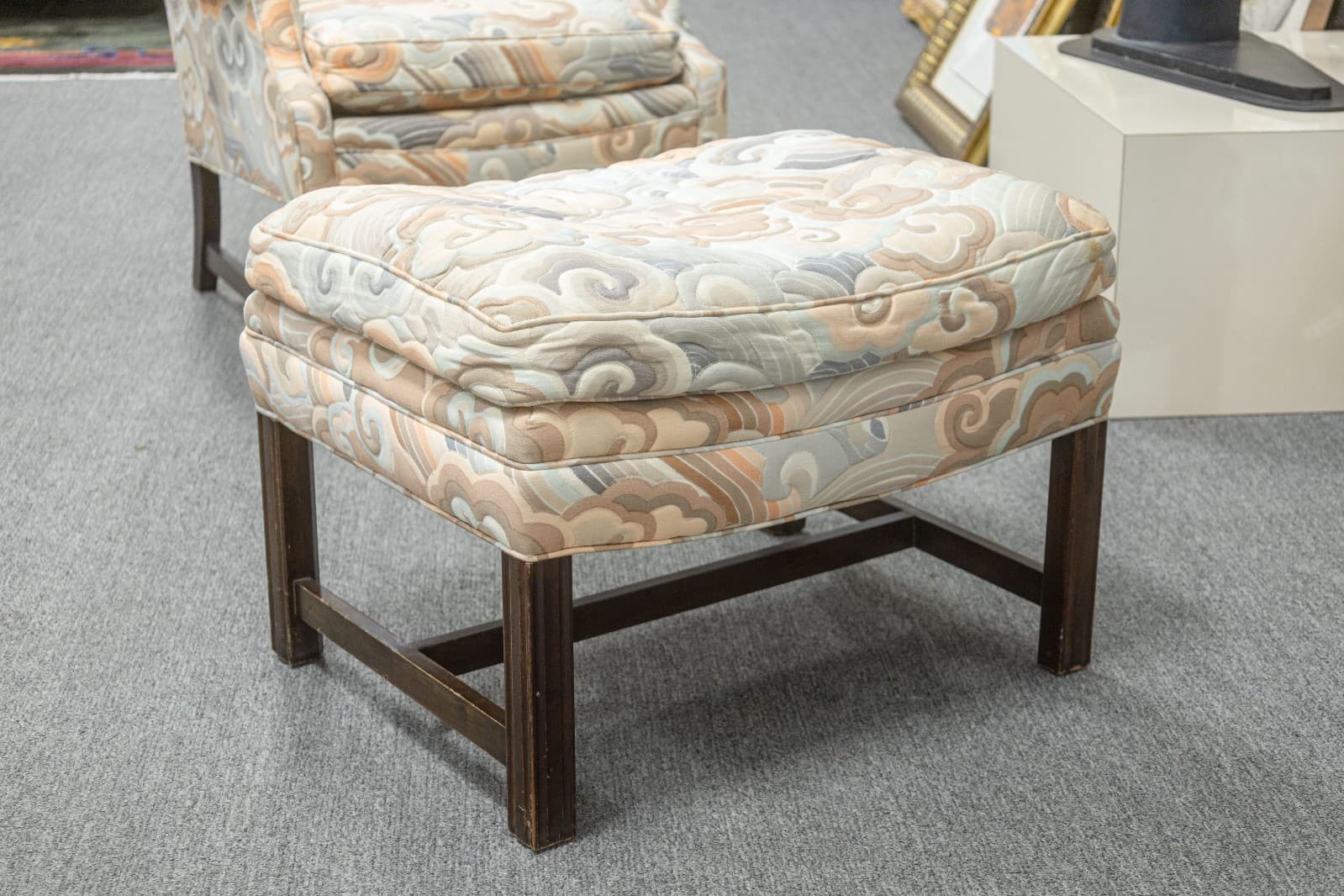 Vintage Mid Century Modern Erwin Lambeth Lounging Armchair and Ottoman - Thumbnail 8