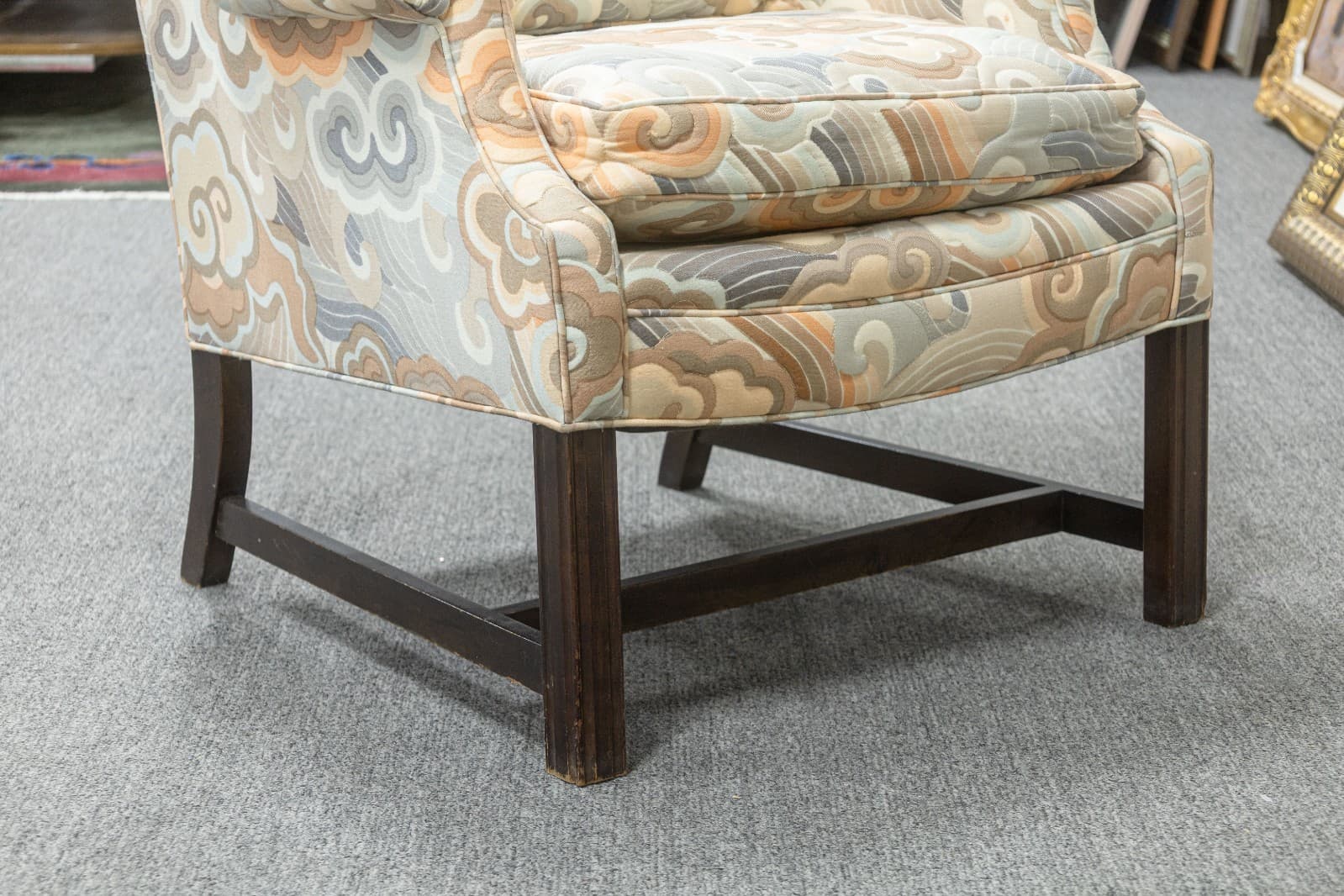 Vintage Mid Century Modern Erwin Lambeth Lounging Armchair and Ottoman - Thumbnail 7
