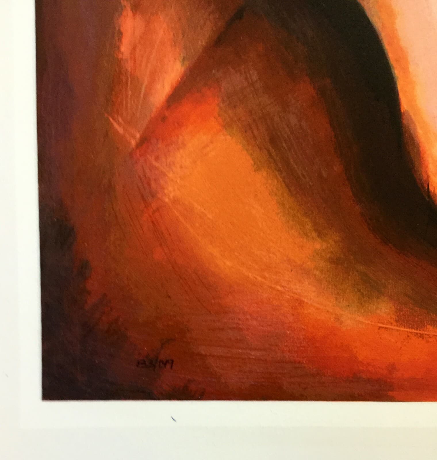 Contemporary Modernist Unframed Crawling in Doubt Alexandra Nechita Serigraph - Thumbnail 3