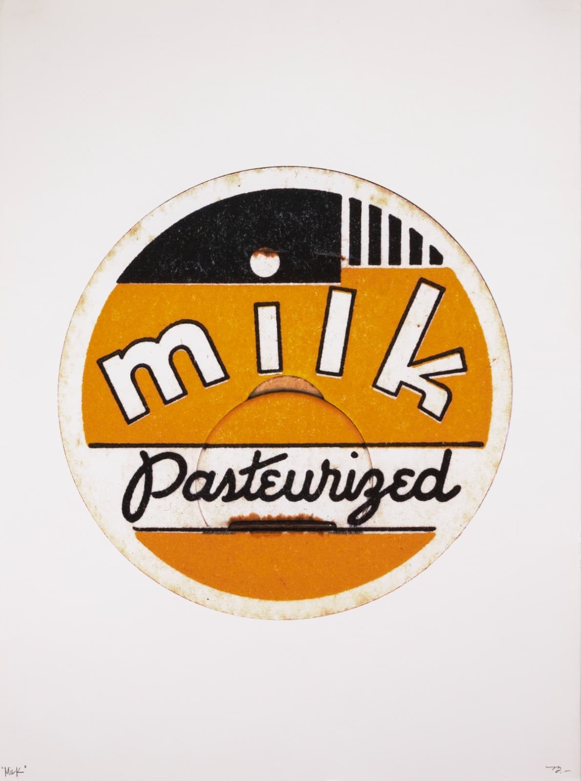 Barloga Studios - Vintage Milk Caps Signed Pair of Contemporary Graphic Prints - Thumbnail 3