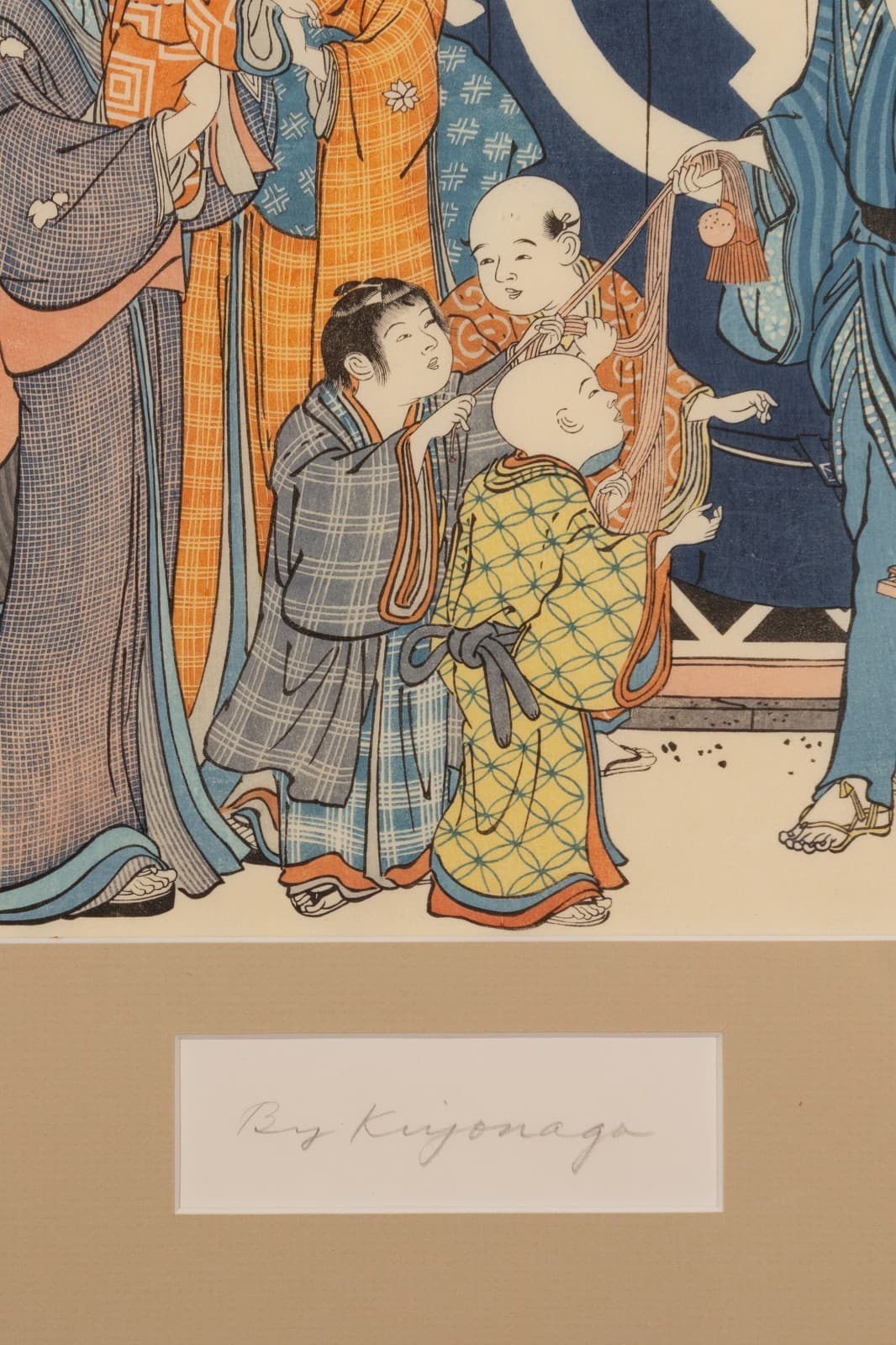 Torii Kiyonaga - The Echigoya on New Year's Day, 1784-94 Color Woodblock - Thumbnail 3