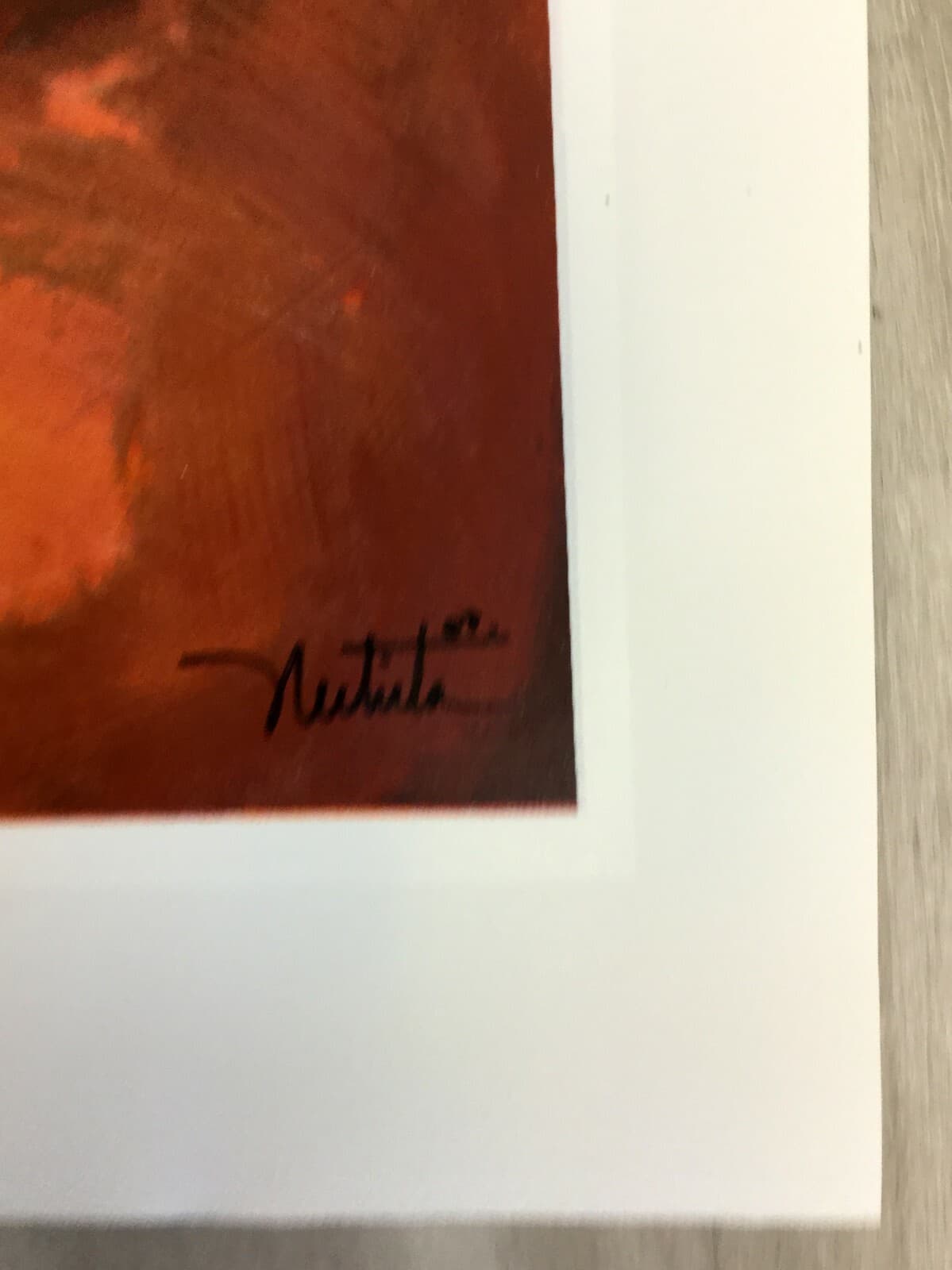 Contemporary Modernist Unframed Crawling in Doubt Alexandra Nechita Serigraph - Thumbnail 2