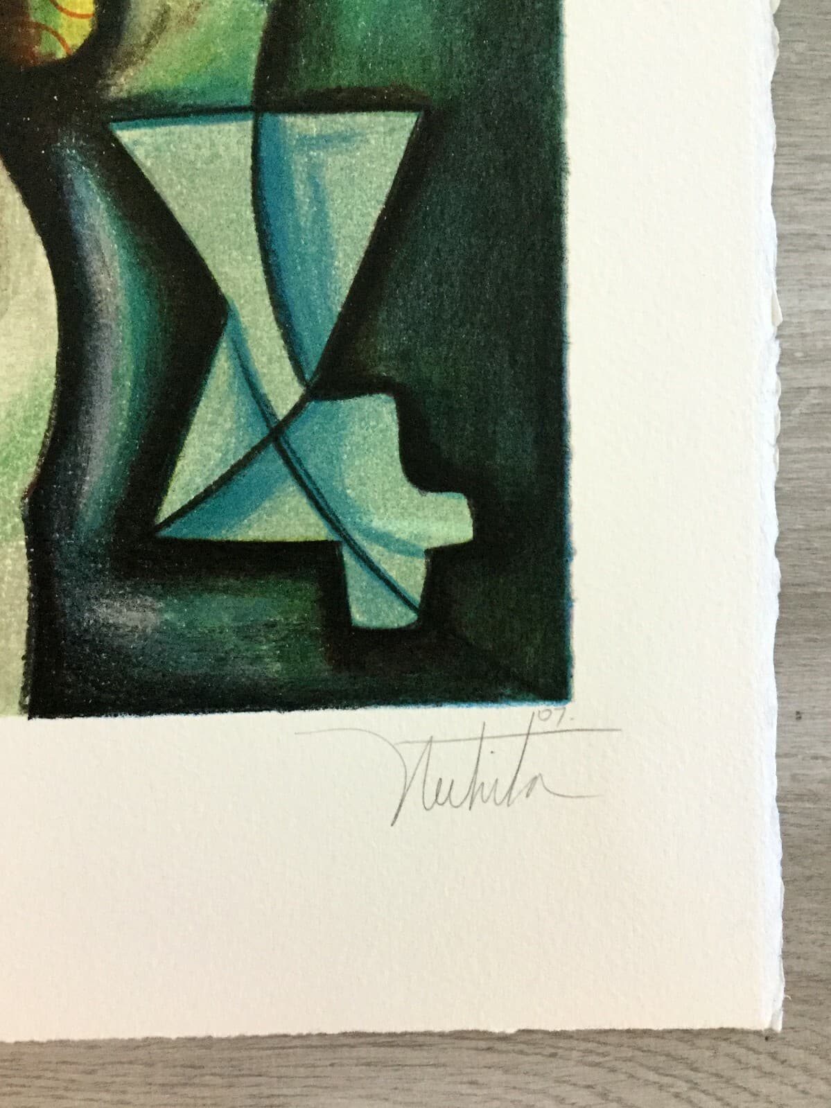 Contemporary Modernist Unframed Dreams Catching Alexandra Nechita Signed Litho - Thumbnail 3