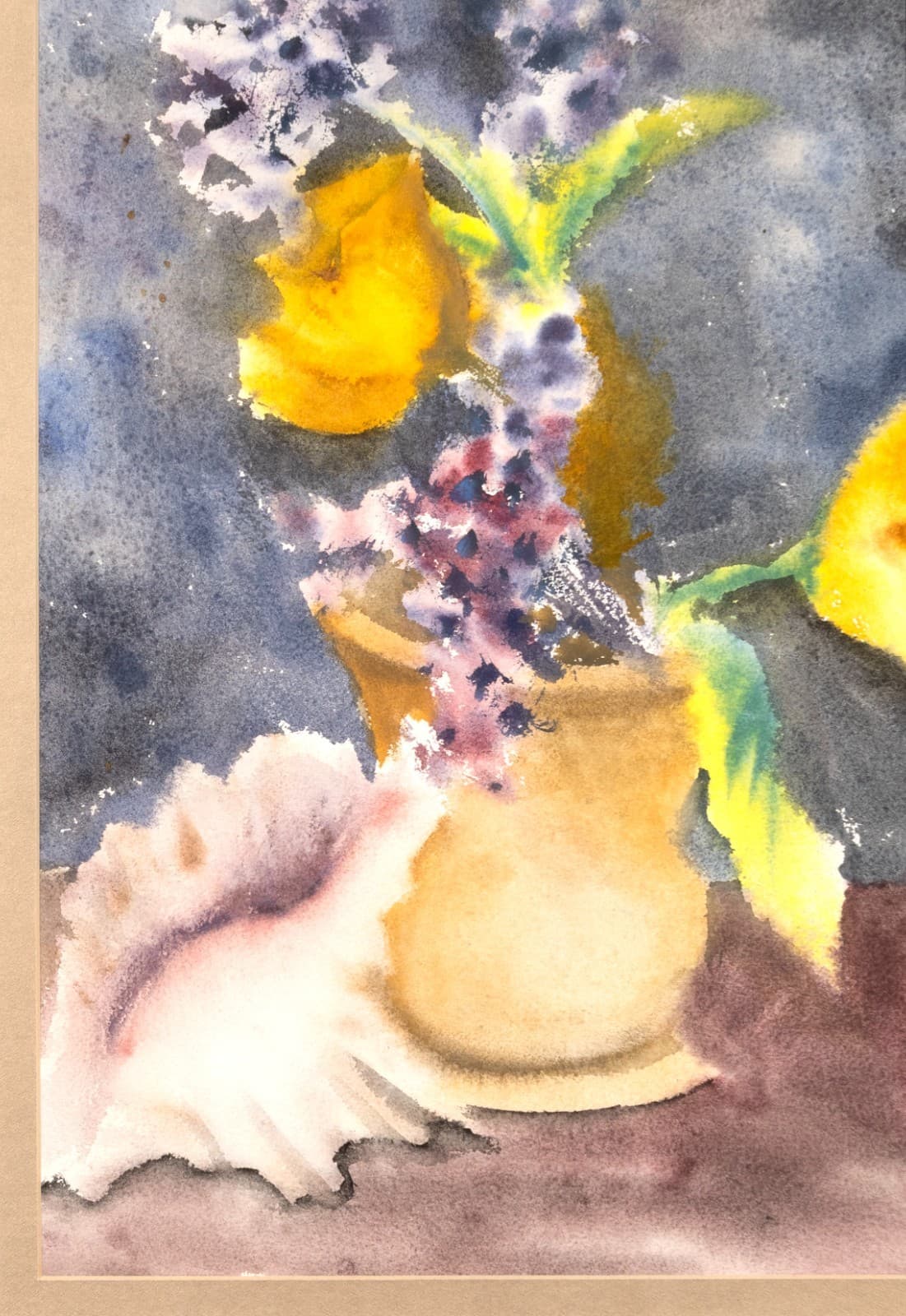 Chuck Bouras - Untitled (Still Life) Signed Contemporary Watercolor - Thumbnail 5