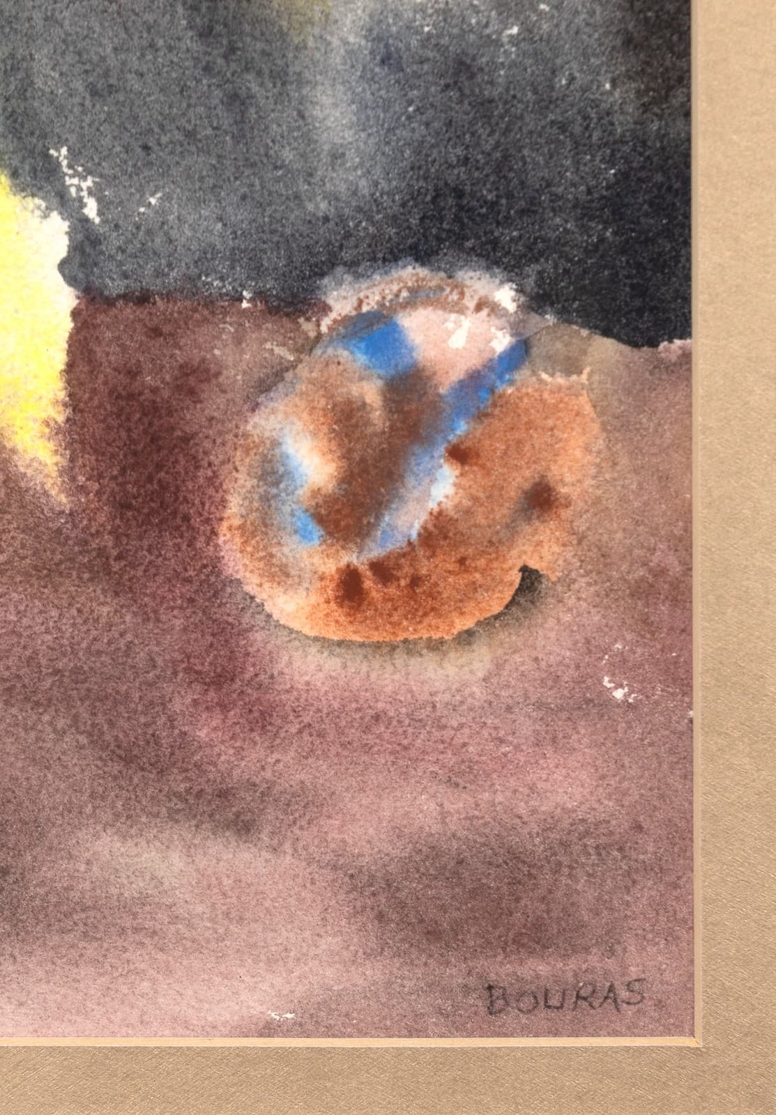 Chuck Bouras - Untitled (Still Life) Signed Contemporary Watercolor - Thumbnail 6