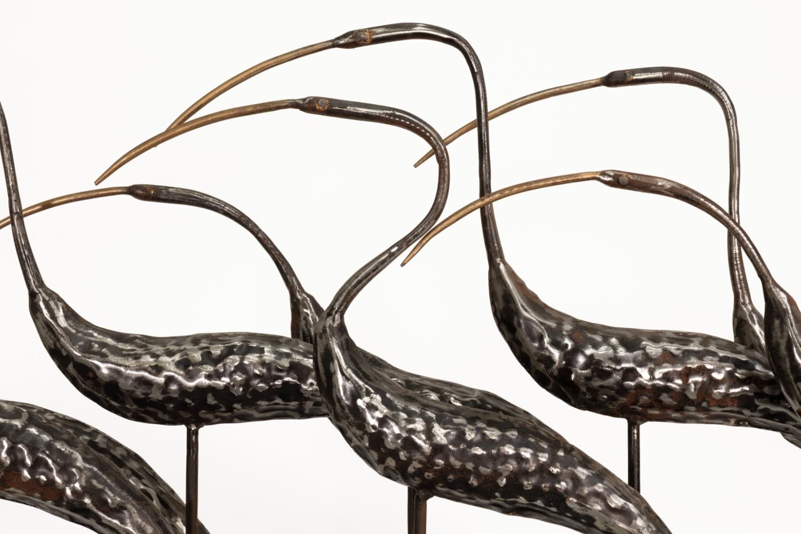 Joseph Famulari Metal Group Of Egrets Sculpture By Austin Productions - Thumbnail 4
