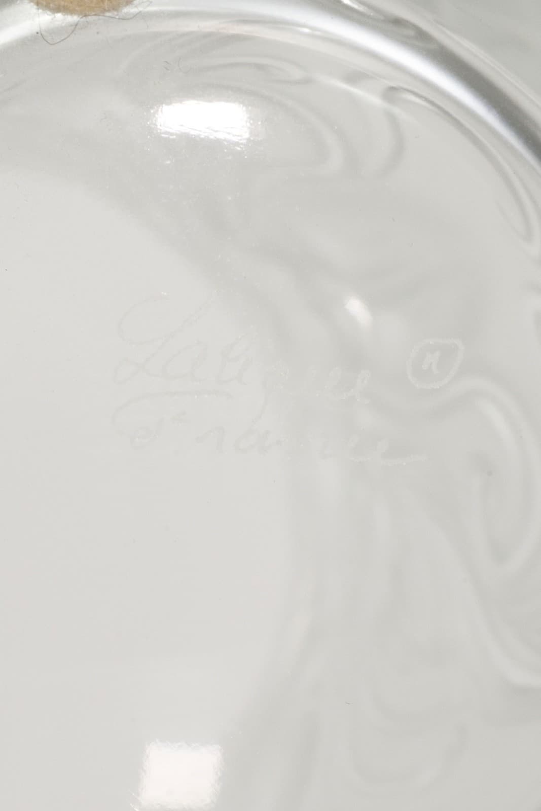 Frosted Lalique Crystal Vase From The Fantasia Collection - Thumbnail 5