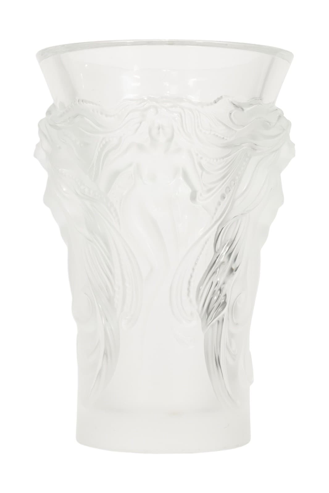Frosted Lalique Crystal Vase From The Fantasia Collection - Thumbnail 2