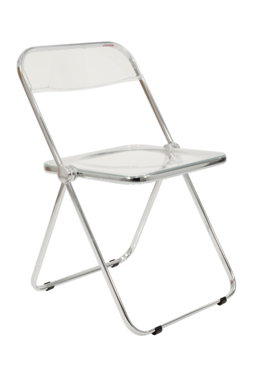 Set Of 4 Pila Folding Lucite Chairs By Piretti For Castelli With Original Box - Thumbnail 2
