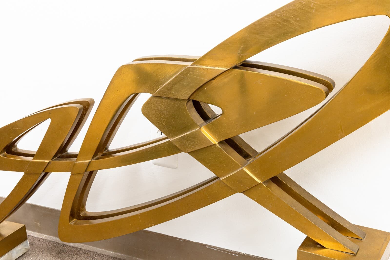 Giorgio Zennaro Involute Concrescence Signed Modern Bronze Lucite Sculpture 1973 - Thumbnail 3
