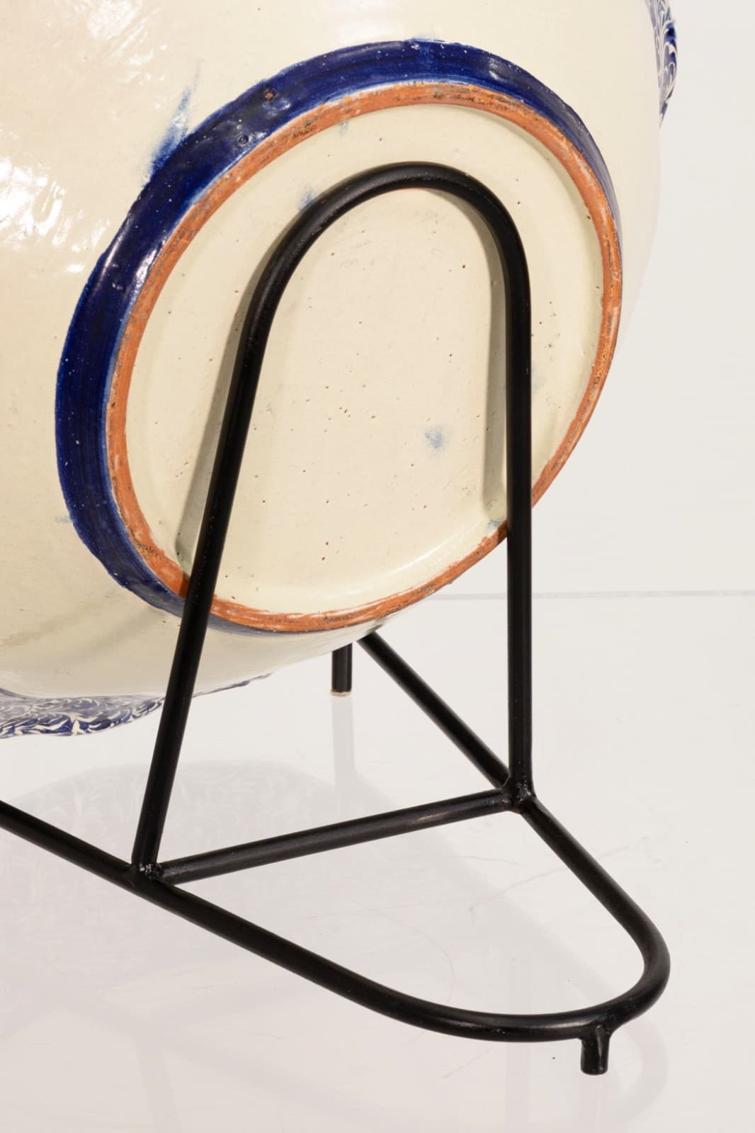 Oversized Don Miguel Costilla Father Junipero Portrait Bowl With Stand - Thumbnail 5