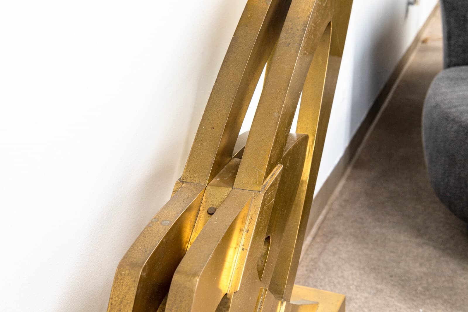 Giorgio Zennaro Involute Concrescence Signed Modern Bronze Lucite Sculpture 1973 - Thumbnail 8