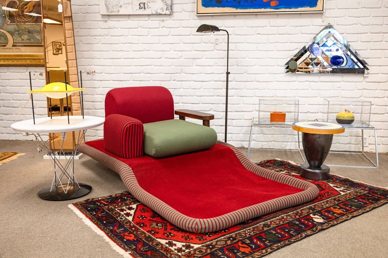Ettore Sottsass Tappeto Volante Flying Carpet Chair Bedding Brevetti Italy 1972 - Thumbnail 2