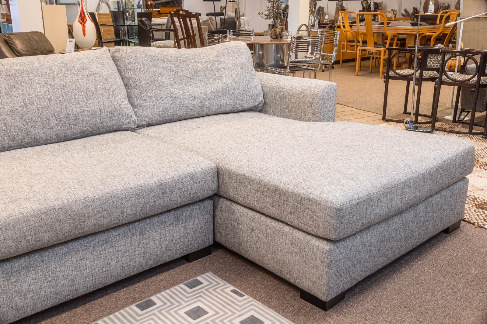 Bernhardt Nest Contemporary Gray Fabric 2pc Sectional Sofa - Thumbnail 5